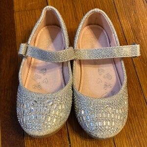 Sparkly Silver Kids' Dress Shoes